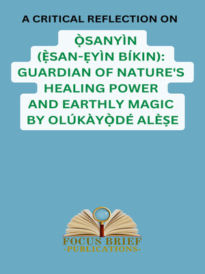 cover image of A Critical Reflection on Ọ̀sanyìn (Ẹ̀san Ẹyìn Bíkin)
